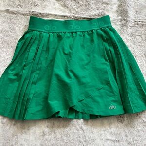 ALO Yoga Aces Tennis Skirt Emerald Green